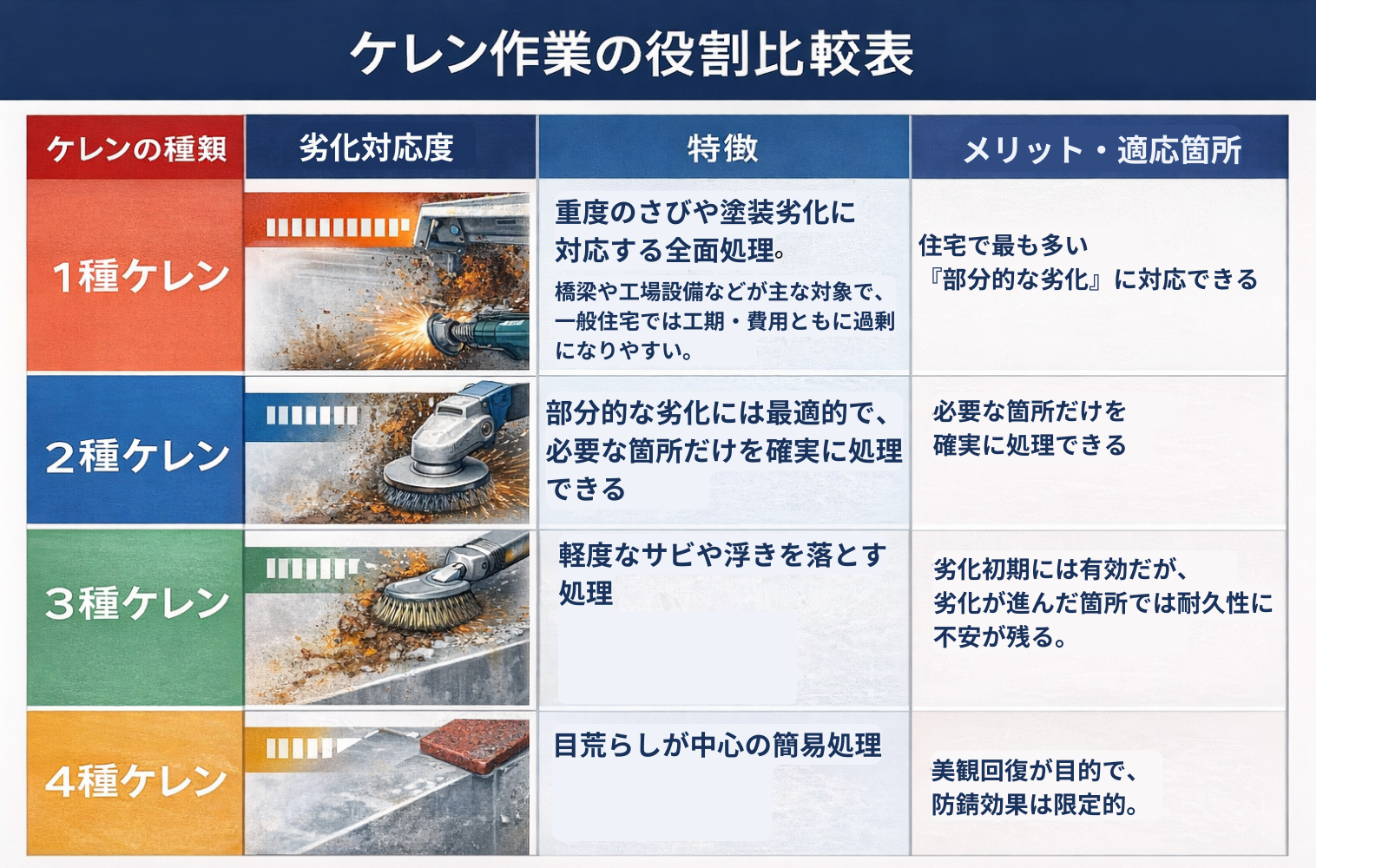 2種ケレンとは？外壁・鉄部補修で失敗しないための基礎知識｜千葉・埼玉・茨城地域密着｜縁の和リフォーム 株式会社縁和 